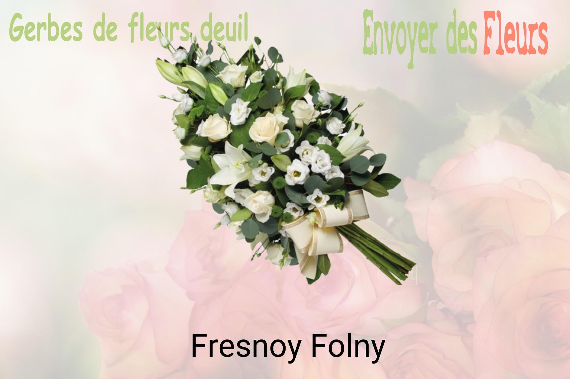 Gerbe de fleurs de deuil livrée à Fresnoy-Folny